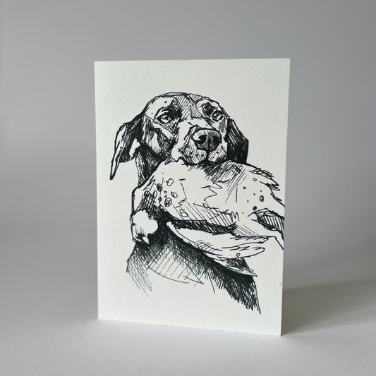 Labrador greetings card