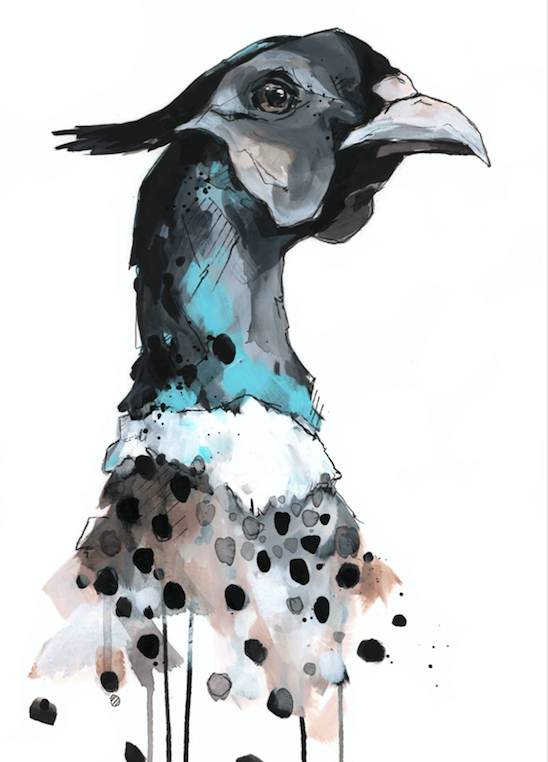 PHEASANT PRINT - hand finished and signed
