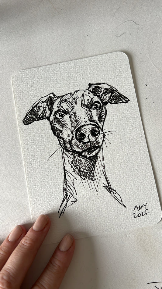 Naughty little whippy postcard