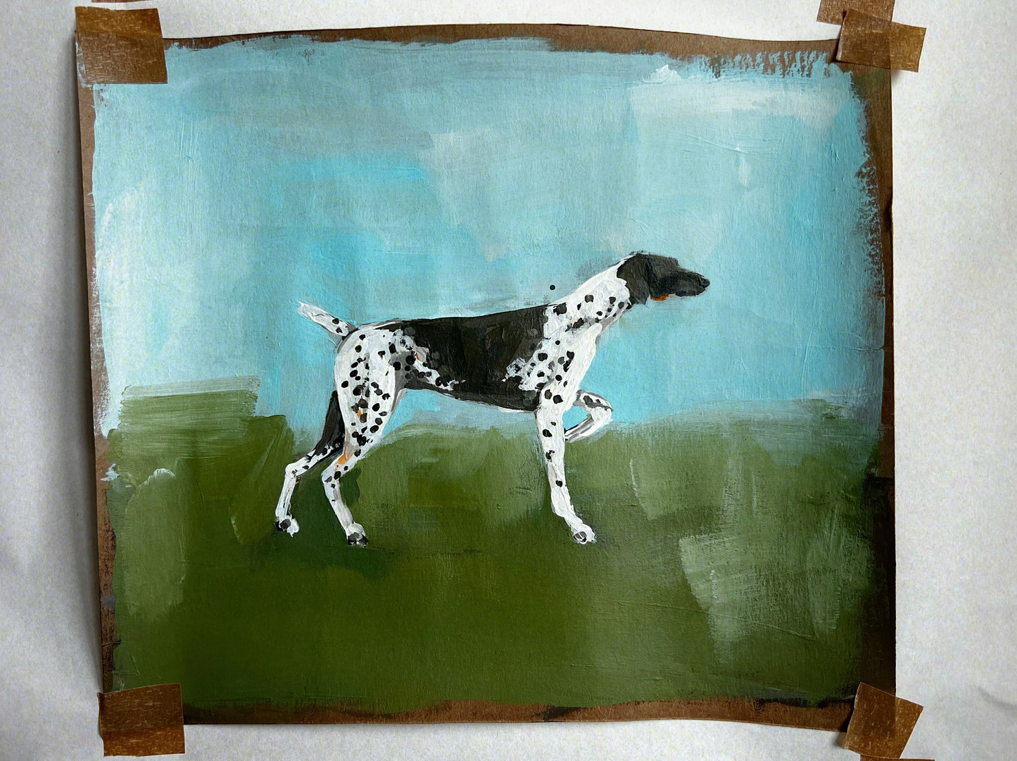German Shorthaired pointer cigarette card ORIGINAL