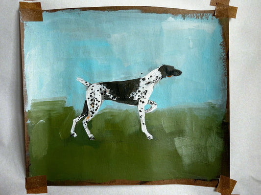 German Shorthaired pointer cigarette card ORIGINAL