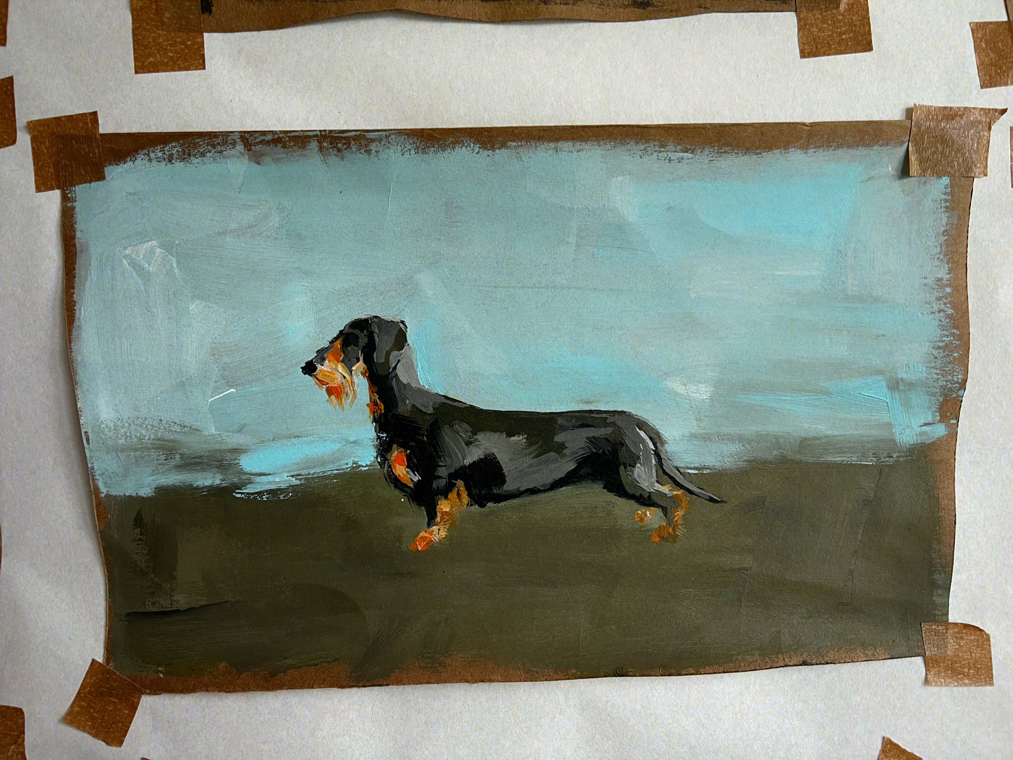Wirehaired Dachshund cigarette card ORIGINAL