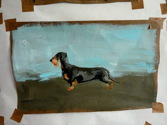 Wirehaired Dachshund cigarette card ORIGINAL