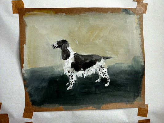 English springer spaniel cigarette card ORIGINAL