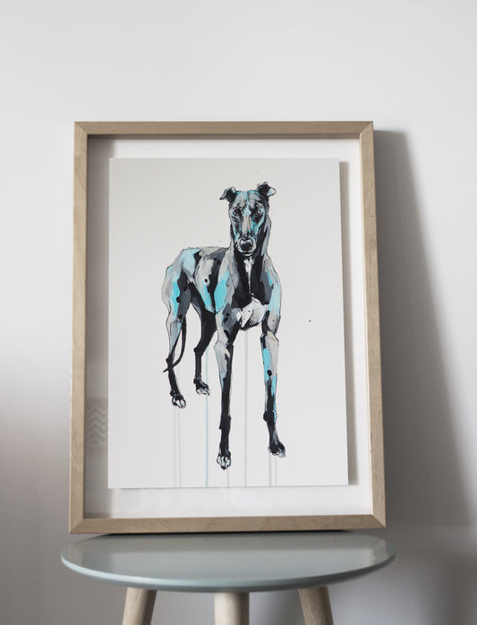 38.0x50.0cm dog portrait