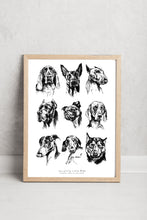 Load image into Gallery viewer, Naughty little dogs poster