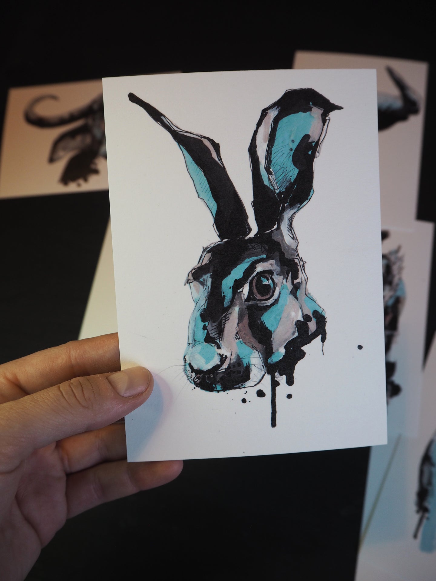 Postcard - Hare
