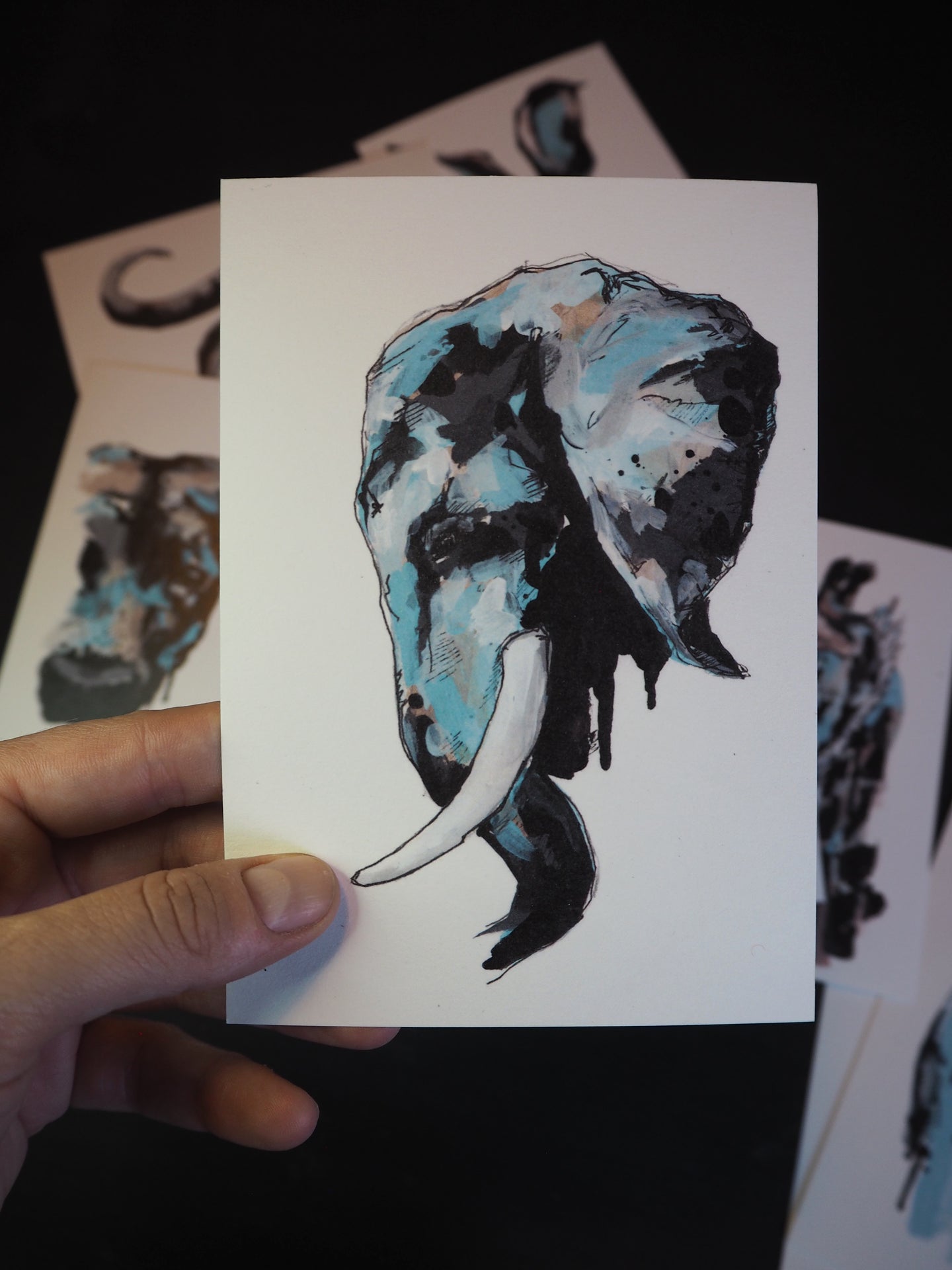 Postcard - Elephant