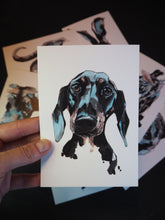 Load image into Gallery viewer, Postcard - Dachshund