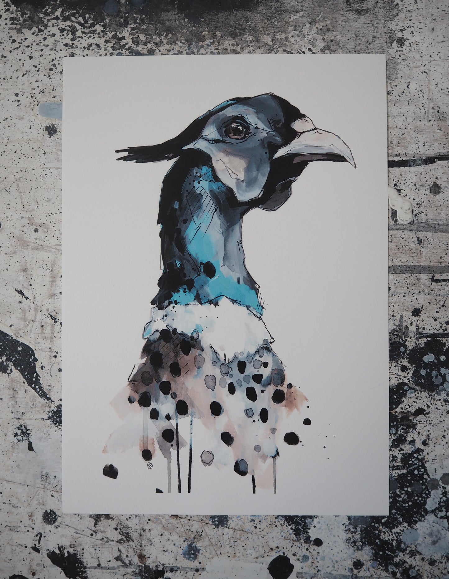 PHEASANT PRINT - hand finished and signed