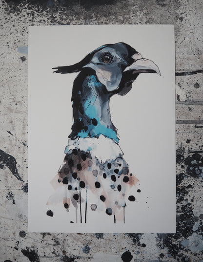 PHEASANT PRINT - hand finished and signed