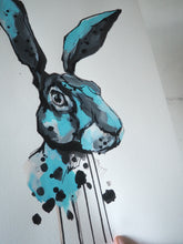Load image into Gallery viewer, HARE PRINT - hand finished and signed
